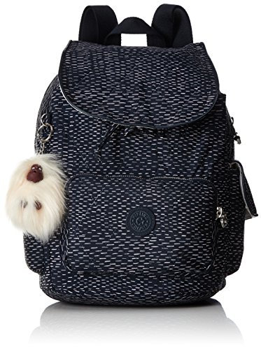 Kipling Damen City Pack S Rucksack Blau (Stripe Quilt)