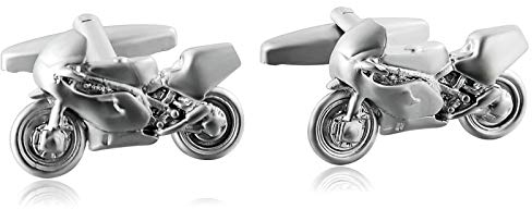 AueDsa Manschettenknöpfe Mit Edelstahl Herren Silber Manschettenknöpfe Motorrad Motor