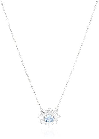 Swarovski Pendentif Sunshine, bleu, métal rhodié