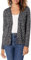 Amazon Essentials Women's Lightweight V-Neck Cardigan Jumper (Available in Plus Size), Charcoal Heather Animal, M