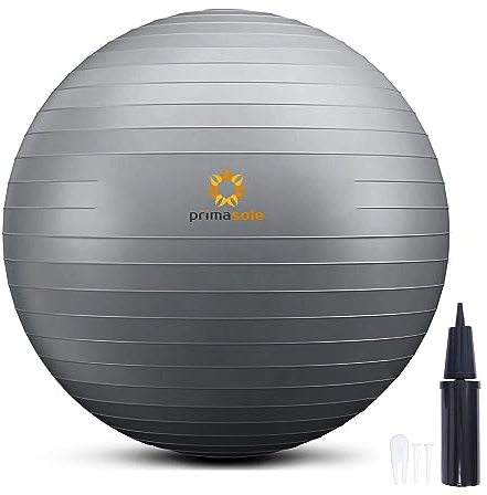 primasole Gymnastikball für Balance, Stabilität, Fitness, Workout, Yoga, Pilates zu Hause, im Büro und im Fitnessstudio
