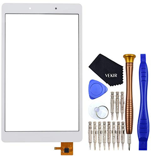 VEKIR Blanc SM-T290 Écran en Verre de numériseur Tactile Remplacement pour Samsung Galaxy Tab A 8.0 2019 T290