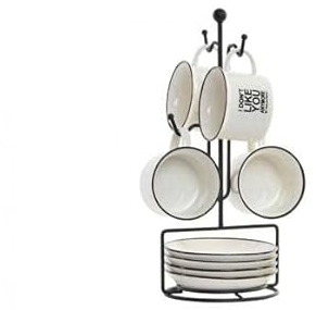TAZAS CAFE/CORTADO SET 4 U CON SOPORTE