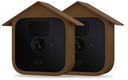HOLACA Silicone Cover Skin Compatible with All New Blink Outdoor Camera -Waterproof Protective,Soft, Lightweight, Reliable, and Durable Silicone for Blink Outdoor Home Security Camera (Brown 2Pack)
