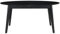 Table Extensible rallonges intégrées Ovale en Bois Noir L160-200 cm MARIK