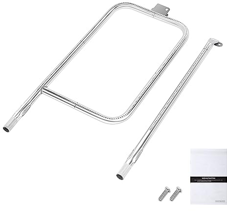 QuliMetal 65032 Grill Burner Tube for Weber Q3200, Q3000, Q320, Q300, 404341, 57060001, 586002 Gas Grills, Replacement Kit for Weber Q3 Series, Replaces 60036, 80385, 304 Stainless Steel, 22.75 inch
