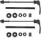 Bike Axle Quick Release Skewer, Bike Trainer Axle Shaft Bicycles QR Skewers Rear Bicycle Axle Wheel Hubs Parts Lever Clip Bolt Bumper Hollow Shaft Accessory Fit for Road Mountain Bikes