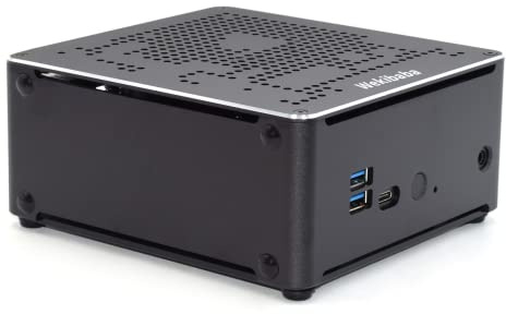 Weikibaba Mini PC Windows 11 Pro, Core i9 9880H Mini Computer Dual LAN 64GB RAM 1TB M.2 NVME SSD,Micro PC HDMI2.0 DP 4K Dual Output Type-C WI-FI 6 USB3.0