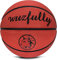 Wuzfully Pallone da Basket Taglia 5 per Bambini Outdoor Pallone da Basket Adulto Color Marrone
