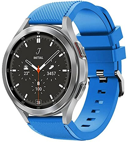 BNBUKLTD Compatible For Huami Amazfit 2 Stratos/GTR 47mm/ GTR 3 Pro/GTR 3/ Stratos 3/ GTR 2/ Pace/Sport/GTR 2E/ Stratos/Amazfit 3 Strap Silicone Fitness Wrist Smart Watch Band Sports (Sky Blue)
