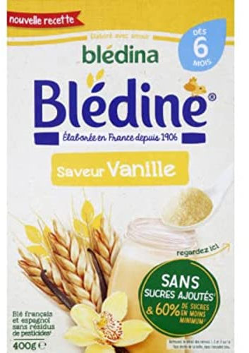 Blédina Préparation à base de céréales instantanées, saveur vanille - Le paquet de 400g