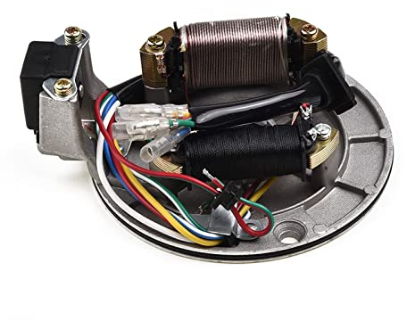Lichtmaschine Stator Für Pit Bike 90 Cc 110 Cc 125 Cc Coil Rotor Equipments Motorradzubehör Scooter Stator Plate Pickup Rotor Magneto Coil
