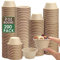 Dazarey Kompostierbare Portionsbecher,200 Stück Einweg-Souffle-Becher,60 ml Einwegbecher aus Bagasse-Faser,Biologisch Abbaubare Papierbecher,Einweg Probenbecher für Eis Dessert Fingerfood Snack Dips