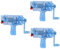 YARNOW 3 Piezas Generador De Mano Versátiles Generador De Pedales Generador De Manivela Linterna De Manivela Hidráulica Eólica En Miniatura Metal Escuela Primaria Dinamo Kit De Energía