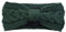 Whakano Winter Vintage Haarreif Geflochten Stirnbänder Gestrickte Verdicken,Ohrenwärmer Elastische Breit Mode Haarband für Alltag Sports Yoga,für Frauen und Mädchen,Dunkelgrün