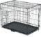TactFire Hundekäfig Faltbar klappbar mit 2 Türen,Hundehöhle Hundebox Auto mit Bodenschale ((M) 75 x 47 x 52.5 cm)