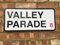 Bradford City Valley Parade Road Street Sign For Any Bantams Fan Fence Decoration Props Plaque 8X12 inch