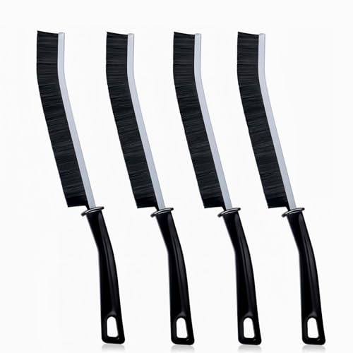 Redamancy 4 Pièces Brosse de Nettoyage des Interstices, Brosses de Nettoyage, Brosse Joint Carrelage, pour Porte,Fenêtre, Rail de Cuisine