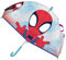 CERDÁ LIFE'S LITTLE MOMENTS Spidey Bubble-Regenschirm - Manuell zu öffnen - Transparent mit Spiderman Aufdruck - Hergestellt aus 100% POE mit Fiberglas Rahmen - Original Produkt Designed in Spain