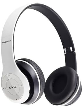 Auriculares Inalambricos con Microfono y Radio Integrado | Auriculares Inalambricos Plegeables - Bluetooth 5.0 Compatible | Capacidad para 6 Horas Usar & 15 Horas Standby | Wireless Headset