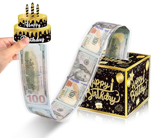 Sertay Geburtstag Geldschein, Bargeld Geschenkbox Geburtstag, Surprise Geldgeschenke Box, Geschenkbox Bargeldüberraschung, Bargeld Überraschungsbox, Geeignet für Familie, Freunde und Kollegen