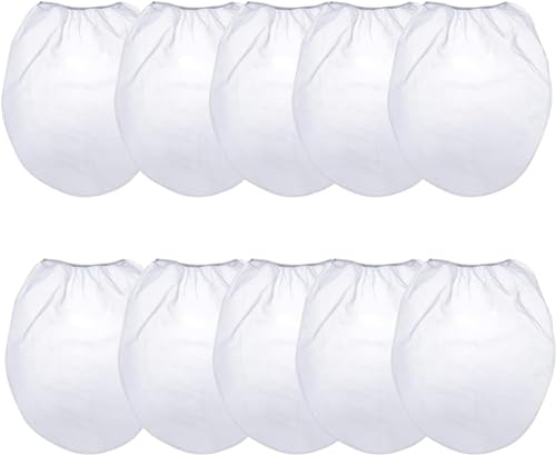 5Pcs 5 Gallon Paint Strainer Bags White Regular Fine Mesh Filters Bag Bucket Elastic Top Paint Strainer Bags for Hydroponics Painting Gardening (5)