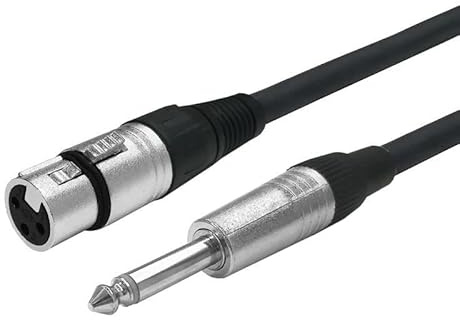 Vivolink XLR F to Mono Jack 6.35mm, Cable 6 Meter, PROAUDXLRFJACK6