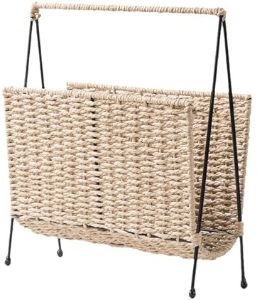 Porte-revues sur pied - Panier de rangement décoratif pour magazines et journaux - Pour crèche, bureau, décoration de bureau