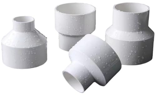 Reduzierstücke von 32mm auf 20mm, Adapter, PVC-Adapter für Abgasrohre, Abflüsse, Regenwassernutzungsrohre, Kanalisationsrohradapter 4 Stk.