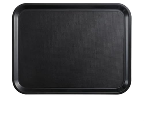 Cambro Mykonos tray Non-slip Charcoal Non-slip Surface - 360x460mm | Stackable design optimizes storage space while the high-grip textured finish keeps dinnerware stable during busy service.