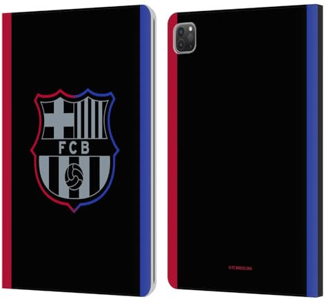 Head Case Designs Offizielle FC Barcelona Away 2024/25 Wappen-Set Leder-Wallet-Hülle Kompatibel mit Apple iPad Pro 11 2020/2021 / 2022