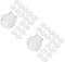 Lurrose 2 Sätze Ohrring Dichtung Ohrclip Halter Ohrring Kissen Pads Ohrring Flache Rückseiten Für Ohrringe Flache Rückseiten Für Ohrringe Gummi Ohrring 20 Stück * 2