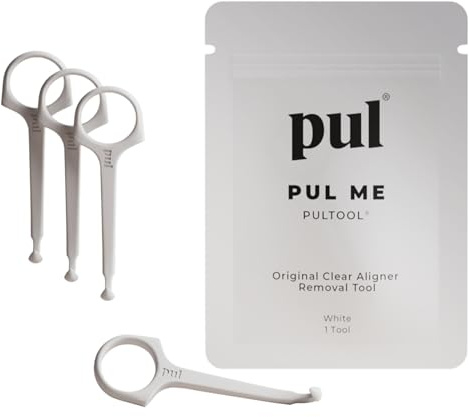 PUL Aligner Removal Tool - White | Safe & Hygienic Hook for Invisalign & Retainers | Gentle BPA-Free Design for Daily Use