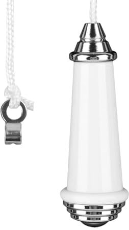 Ceramic Bathroom Light Pull Cord, Light Pull Handle Pull Cord Handle, Bathroom Light Pull Light Pull Cord Handle with 100cm Light Pull Cord Extension for Bathroom Toilet Light Ceiling Light Fan Switch