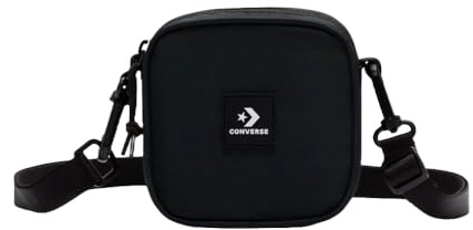 CONVERSE Schwarze Umhängetasche mit Floating Pocket, schwarz, Einheitsgröße