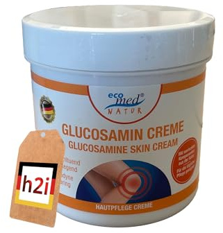 h2i Glucosamin Creme | 1 x 250 ml | wohltuende und pflegende Hautpflege mit Olivenöl Sheabutter Arnika & Campher