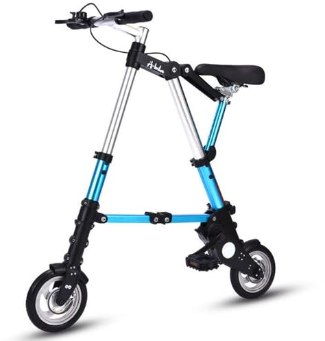 Caikbms Mini Klapprad 8 Zoll Tragbares Klapprad, Ultraleichtes Klapprad Für Erwachsene Und Studenten Für Sport, Radfahren Im Freien, Reisen, Pendeln B,8in