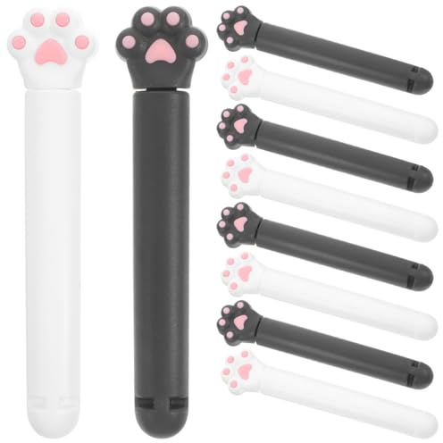 SOLUSTRE 12 Stück Snack-Clips in Katzenpfotenform Lebensmittelbeutel Verschlussclips Für Frische Snacks Luftdichte Vorratsklammern Für Küche Und Haushalt Cartoon Tierkrallen-Design