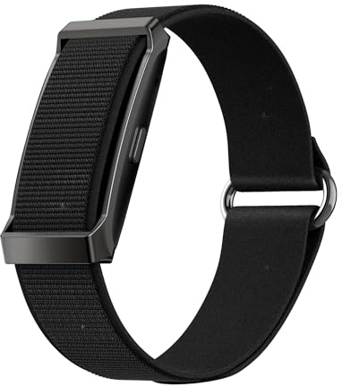 Duckdik Smart Band, Pulsera Actividad sin Pantalla Hombre Mujer con GPS Integrado, Pulsómetro, SPO₂, Podómetro, Monitor Sueño, Notificaciones Whatsapp, Resistente Agua, 2 Correas (Negro+Negro)