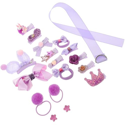 GALPADA Haarclips Mädchen Haarspangen mit Schnappverschluss Farbige Haargummis Flauschige Haarbänder Haarschmuck für Kinderfrisuren Party Hochzeit Alltag