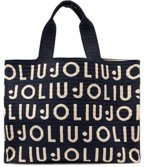 Liu Jo - Shopper Damen - Logo Tote Bag - Canvas Handtasche groß - TOTE STRIPED