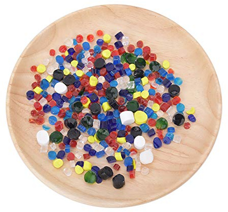 SIXRUN Kit de Glaçage coloré en Verre de Couleurs Mélangées pour la Fabrication de Bijoux, la et L'art du Verre Chaud pour Débutants, 100 G