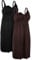 iLoveSIA 2Pack Women’s Seamless Maternity Nursing Dress Breastfeeding Nightdress Build in Bra Nightgown Black+Coffee Size 3XL
