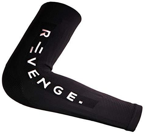 R-Evenge Arm Sleeves Armwärmer Ärmlinge Kompression Bandage rutschfest Anti UV Running Radsport für Damen Herren 1 Paar Gr. M ( 1,65-1,75 M)