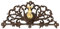 aubaho Wasseranschluss Zierrosette Eisen Wasserhahn Garten Brunnen braun Antik-Stil e