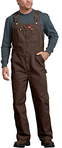 Dickies Herren Bib Overalls, Gespültes Holz, 40W / 32L