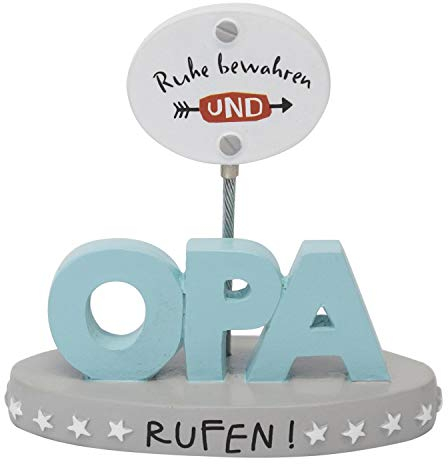 H:)PPY life Fotohalter Opa | Fotohalter mit Klipp, 3 cm x 7 cm x 7 cm | Geschenk für Opa, Geburtstag, Weihnachten | 46124
