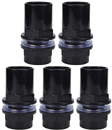 Pssopp Hffheer Aquarium Hose Adapter PVC Fish Tank Water Pipe Adapter Converter Connector 5 Pcs Aquarium Fittings Water Hose Connector Tank Air Tube Adapter Aquarium Accessories (32mm)