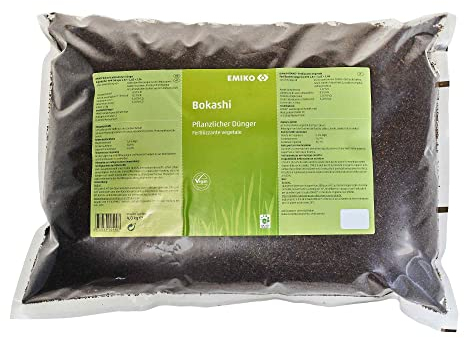 Bokashi pflanzlicher Dünger 4kg, organischer Allround-Langzeitdünger mit EM für den Garten, der Humusaufbau, aktives Bodenleben und vitale Pflanzen fördert (4)
