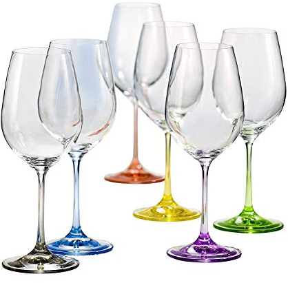 Bohemia Cristal Gläser Rainbow bunt Sortiert 6 - Set (350 ml)